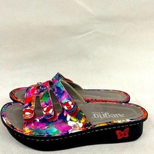 Alegria Fiona Iris Sandalia Floral Cuero Deslizar Zapato Mujer 35 4-4.5 Tira comprar usado  Enviando para Brazil