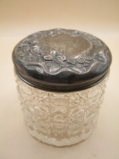 Birmingham 1908 Art Nouveau prata esterlina e caixa de vidro cortado / frasco vaidade comprar usado  Enviando para Brazil