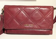 Bolsa tiracolo vintage Arezzo couro vermelho bolsa acolchoada Borgonha Clutch Brasil comprar usado  Enviando para Brazil