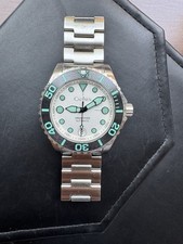 Cadisen C8232G 40mm relógio de mergulho masculino automático mostrador branco NH35 comprar usado  Enviando para Brazil