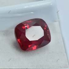Impressionante pedra preciosa solta natural rubi vermelho CERTIFICADO 14,45 quilates incrível corte de almofada. comprar usado  Enviando para Brazil