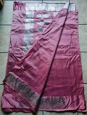 Pink silver silk for sale  BOLTON