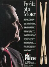 1994 Anúncio impresso de baquetas Vic Firth com perfil Vic Firth de um mestre, usado comprar usado  Enviando para Brazil