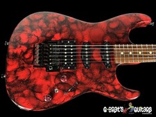 2021 TOM ANDERSON PRO AM HSS com FLOYD ROSE ~BOLA DE BOLICHE DE PINTURA PERSONALIZADA VERMELHA E PRETA comprar usado  Enviando para Brazil