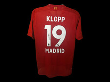 Camisa de futebol Jurgen Klopp Liverpool 2019 final da Liga dos Campeões Madrid assinada comprar usado Camisa de futebol Jurgen Klopp Liverpool 2019 final da Liga dos Campeões Madrid assinada comprar usado  Enviando para Brazil