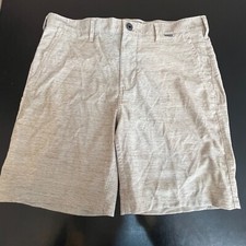 Bermuda Hurley masculina tamanho 32 bege bronzeado Tech Board golfe poliéster comprar usado  Enviando para Brazil