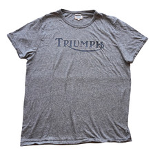 Usado, Camiseta Lucky Brand Triumph motocicleta XL cinza urze California Fit Burnout 🔥 comprar usado  Enviando para Brazil