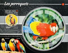 Togo parrots stamps for sale  Rancho Cordova