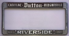 Quadro de placa de licença Dutton Riverside centro automático metal Cadillac Oldsmobile vintage comprar usado  Enviando para Brazil