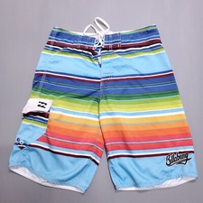Bermuda de natação Billabong masculina tamanho 30 listrada colorida cordão comprar usado  Enviando para Brazil