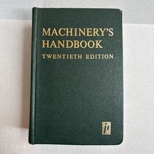 MACHINERY’S HANDBOOK 20th Edition 1975 Hardback New Industrial Press Collectible segunda mano  Embacar hacia Mexico
