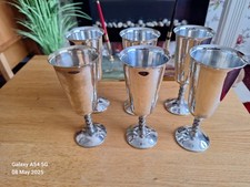 Silver plated goblets for sale  WINKLEIGH