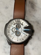Relógio masculino DIESEL -10 BAR -DZ 4280 - Pulseira de couro marrom quartzo comprar usado  Enviando para Brazil
