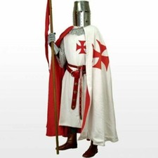 Usado, Túnica medieval sobrevesta y capa capa caballeros templarios disfraz... comprar usado  Enviando para Brazil
