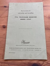 1958 marconiphone model for sale  IPSWICH