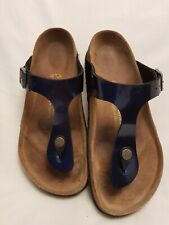 Birkenstock navy patent for sale  MANCHESTER