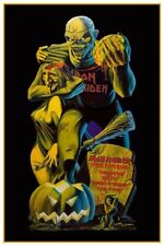 Peça IRON MAIDEN Oferta BANNER ENORME 3x5 pés tapeçaria tecido pôster bandeira eddie, usado comprar usado  Enviando para Brazil