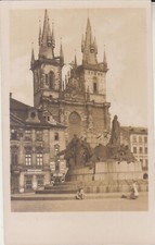 AK (M456) Praga Tynsky chrom a Husuv pomnik ok. 1930 na sprzedaż  Wysyłka do Poland