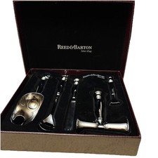 Conjunto de 5 peças de bar de coquetel com tema de xadrez folheado a prata Reed & Barton - Conjunto aposentado comprar usado  Enviando para Brazil