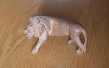 Wooden carved lion for sale  YEOVIL