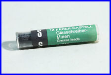 A W Faber Castell 12 refis de caneta de vidro preto 3 mm X 70 4/214 cabos de graxa, usado comprar usado  Enviando para Brazil