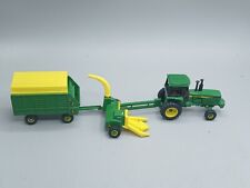 TRATOR JOHN DEERE, COLHEITADEIRA DE FORRAGEM, VAGÃO FORRAGEIRO-1/64-BOM-SOLTO-ERTL comprar usado  Enviando para Brazil