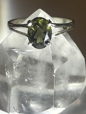 Moldavite ring faceted for sale  Clearlake