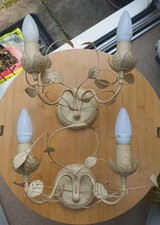 Pair cream metal for sale  DEREHAM
