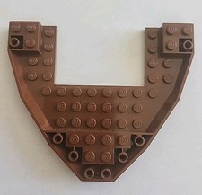 Peças LEGO barco arco casco tijolo 10 x 12 x 1 aberto 47404 marrom avermelhado comprar usado  Enviando para Brazil