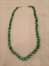 Collana malachite perle usato  Roma