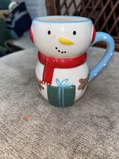 Christmas snowman mug for sale  COWES