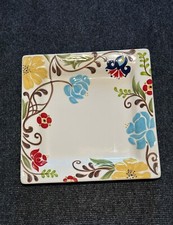 Vida By Eva Mendes, para Espanha, Padrão Jardine, Prato de Jantar Quadrado 10 3/4" comprar usado  Enviando para Brazil