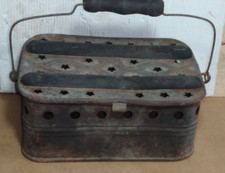 Antico scaldaletto metallo usato  Italia