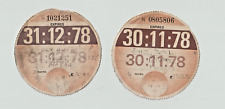 Road tax discs for sale  CEMAES BAY