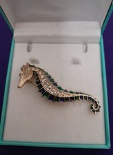 Pretty goldtone green for sale  BARNSLEY