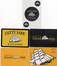 5 x Cartas de Jogo ÚNICAS RARAS MODERNAS "Whisky - Cutty Sark" comprar usado  Enviando para Brazil