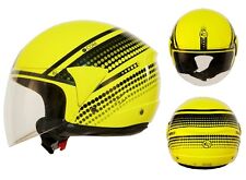 CASCO HELMET CAPACETE MOTO DEMI JET ONE MICRO GIALLO FLUO TG L SOTTOSELLA comprar usado  Enviando para Brazil