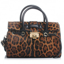 Bolsa satchel Jimmy Choo ROSALIE com estampa de leopardo, usado comprar usado  Enviando para Brazil