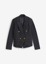 Edler jeansblazer goldknöpfen gebraucht kaufen  Deutschland
