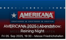 Americana 2025 abendshow gebraucht kaufen  Harpstedt