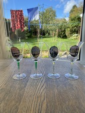 Vintage glass stemmed for sale  DUDLEY