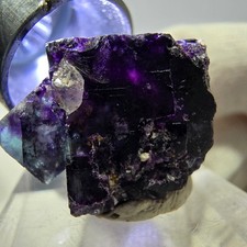 Cubo de fluorita fantasma espécime zonal, verde roxo Okorusu, Namíbia 22*21*19mm comprar usado  Enviando para Brazil
