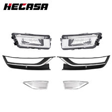 NOVO conjunto de farol de neblina par cromado lente transparente para Volkswagen Passat 2012-2015, usado comprar usado  Enviando para Brazil