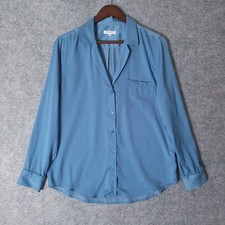 EQUIPAMIENTO Camisa Keira Grande Manga Larga Botón Frontal Azul Marroquí Talla L segunda mano  Embacar hacia Mexico