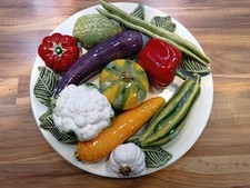 Assiette barbotine ancienne d'occasion  Metz-
