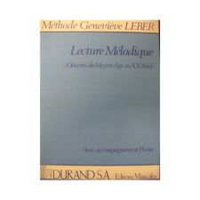 Leber Genevieve Lectura Cantante Melódico Piano 1985 segunda mano  Embacar hacia Argentina