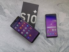 98% Novo Samsung Galaxy S10+ 8GB RAM 128 GB-6.4” Prisma Branco/Preto (Desbloqueado) comprar usado  Enviando para Brazil