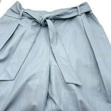 Calça feminina ELOQUII tamanho 16 bebê azul couro sintético vegano bolsos amarrar cintura excelente estado usado comprar usado  Enviando para Brazil