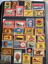 Selection matchbox labels for sale Selection matchbox labels for sale  SEAHAM