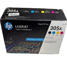 Usado, Toner HP LaserJet 305A Original Genuíno (Pacote com 4) Preto Amarelo Ciano cABERTO Magenta comprar usado  Enviando para Brazil